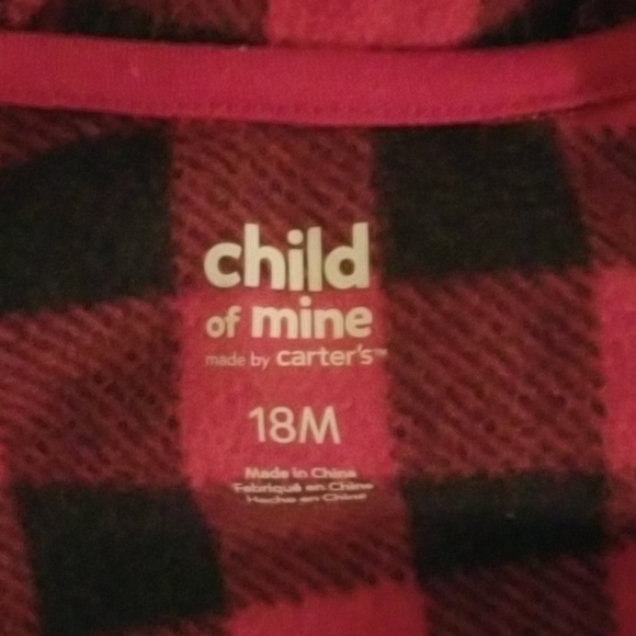 18m Red/Black Plaid PJ's - Picture 4 of 7